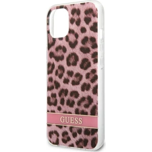 Hurtownia GSM - Case Guess GUHCP13SHSLEOP Apple iPhone 13 mini rosa/pink Hartschale Leopard - GUE1777PNK - {ean13} - Hurt