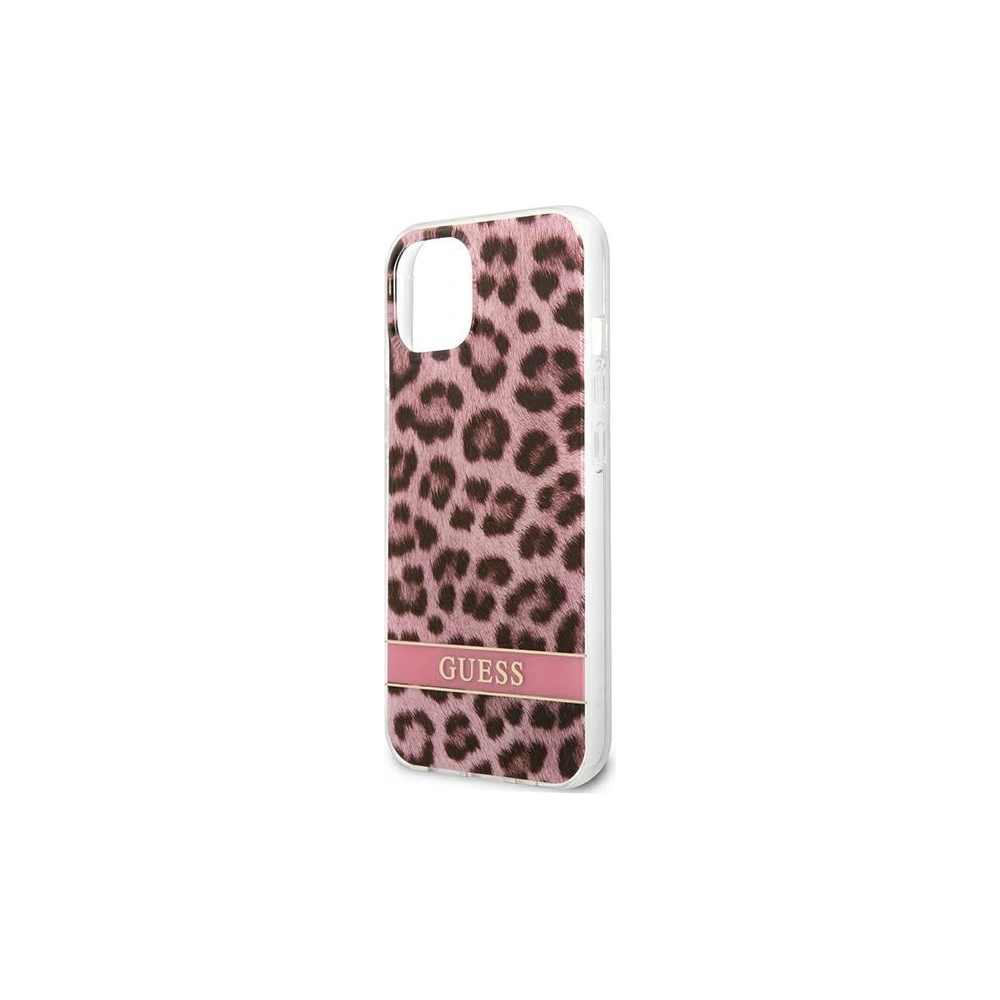 Hurtownia GSM - Etui Guess GUHCP13SHSLEOP Apple iPhone 13 mini różowy/pink hardcase Leopard - GUE1777PNK - {ean13} - Hurt