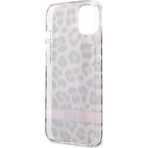 Etui Guess GUHCP13SHSLEOP Apple iPhone 13 mini różowy/pink hardcase Leopard
