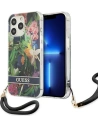 Etui Guess GUHCP13XHFLSB Apple iPhone 13 Pro Max niebieski/blue hardcase Flower Strap