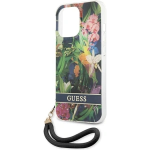 Hurtownia GSM - Etui Guess GUHCP13XHFLSB Apple iPhone 13 Pro Max niebieski/blue hardcase Flower Strap - GUE1779BLU - {ean13} - Hurt
