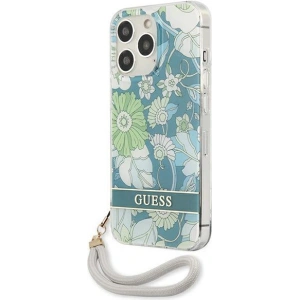 Hurtownia GSM - Etui Guess GUHCP13XHFLSN Apple iPhone 13 Pro Max zielony/green hardcase Flower Strap - GUE1781GRN - {ean13} - Hurt