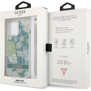 Hurtownia GSM - Etui Guess GUHCP13XHFLSN Apple iPhone 13 Pro Max zielony/green hardcase Flower Strap - GUE1781GRN - {ean13} - Hurt