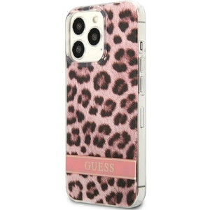 Hurtownia GSM - Etui Guess GUHCP13XHSLEOP Apple iPhone 13 Pro Max różowy/pink hardcase Leopard - GUE1783PNK - {ean13} - Hurt