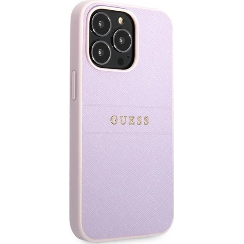 Etui Guess GUHCP13XPSASBPU Apple iPhone 13 Pro Max fioletowy/purple hardcase Saffiano Stripe
