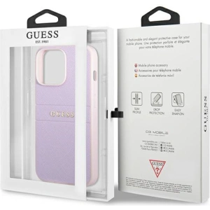 Hurtownia GSM - Etui Guess GUHCP13XPSASBPU Apple iPhone 13 Pro Max fioletowy/purple hardcase Saffiano Stripe - GUE1785PRP - {ean13} - Hurt