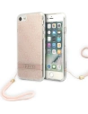 Guess GUOHCI8H4STP Apple iPhone SE 2022/SE 2020/8/7 pink hardcase 4G Print Strap