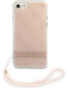 Hurtownia GSM - Etui Guess GUOHCI8H4STP Apple iPhone SE 2022/SE 2020/8/7 růžový/pink hardcase 4G Print Strap - GUE1786PNK - {ean13} - Hurt