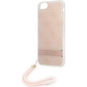 Hurtownia GSM - Etui Guess GUOHCI8H4STP Apple iPhone SE 2022/SE 2020/8/7 różowy/pink hardcase 4G Print Strap - GUE1786PNK - {ean13} - Hurt