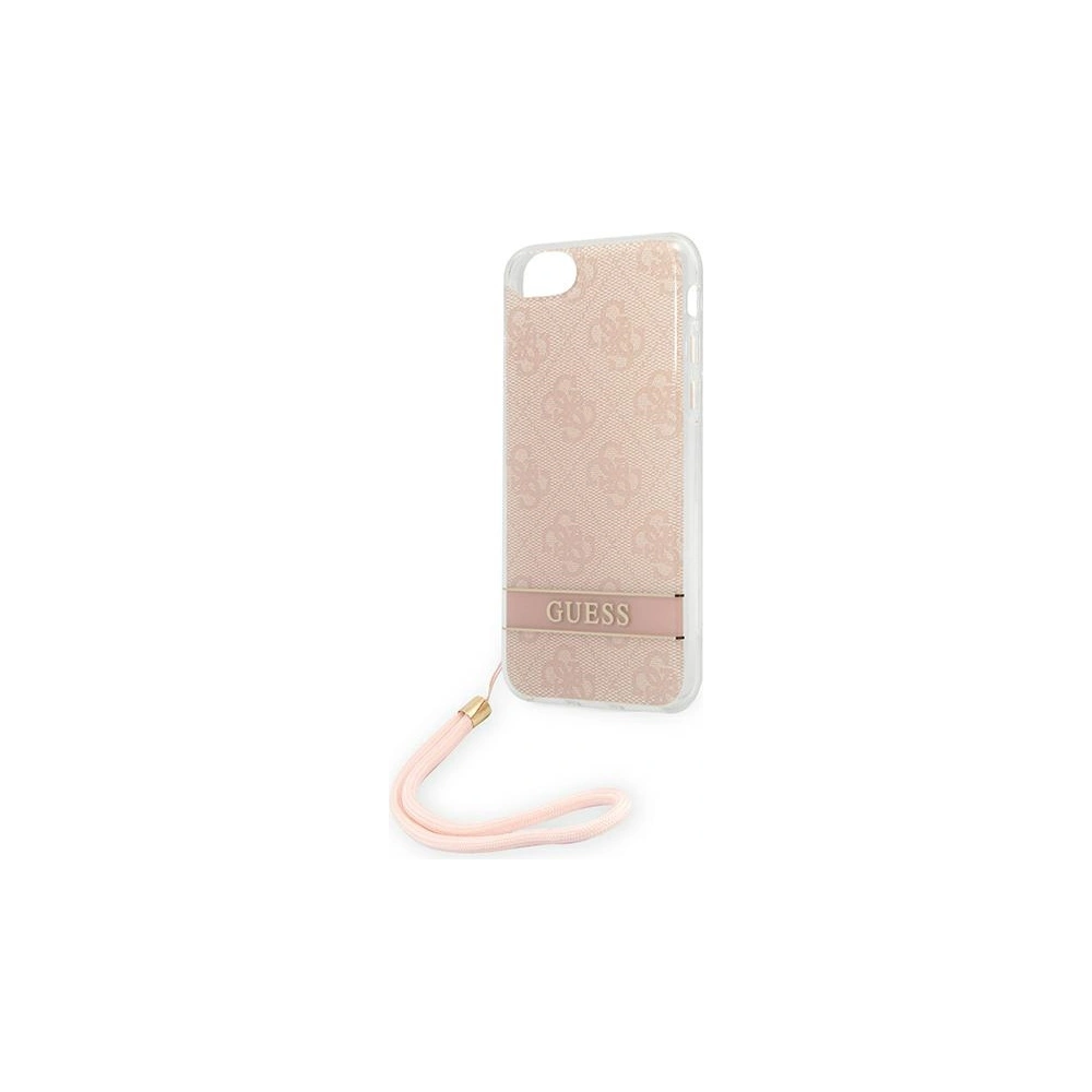 Hurtownia GSM - Etui Guess GUOHCI8H4STP Apple iPhone SE 2022/SE 2020/8/7 růžový/pink hardcase 4G Print Strap - GUE1786PNK - {ean13} - Hurt