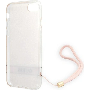 Hurtownia GSM - Etui Guess GUOHCI8H4STP Apple iPhone SE 2022/SE 2020/8/7 różowy/pink hardcase 4G Print Strap - GUE1786PNK - {ean13} - Hurt