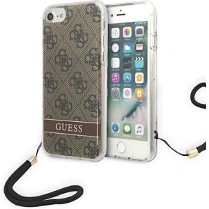 Hurtownia GSM - Etui Guess GUOHCI8H4STW Apple iPhone SE 2022/SE 2020/8/7 brązowy/brown hardcase 4G Print Strap - GUE1787BR - {ean13} - Hurt
