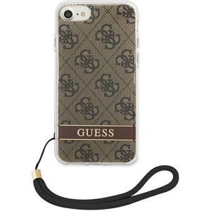 Hurtownia GSM - Etui Guess GUOHCI8H4STW Apple iPhone SE 2022/SE 2020/8/7 brązowy/brown hardcase 4G Print Strap - GUE1787BR - {ean13} - Hurt