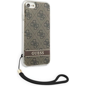Hurtownia GSM - Etui Guess GUOHCI8H4STW Apple iPhone SE 2022/SE 2020/8/7 brązowy/brown hardcase 4G Print Strap - GUE1787BR - {ean13} - Hurt