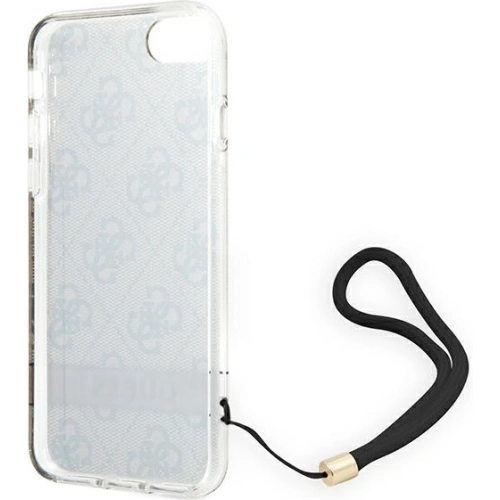 Etui Guess GUOHCI8H4STW Apple iPhone SE 2022/SE 2020/8/7 brązowy/brown hardcase 4G Print Strap