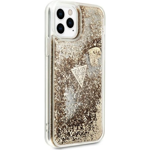 Etui Guess GUOHCN58GLHFLGO Apple iPhone 11 Pro gold/złoty hardcase Glitter Charms