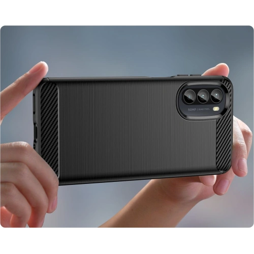 Etui Tech-Protect TPUCarbon Motorola Moto G52/G82 5G Black