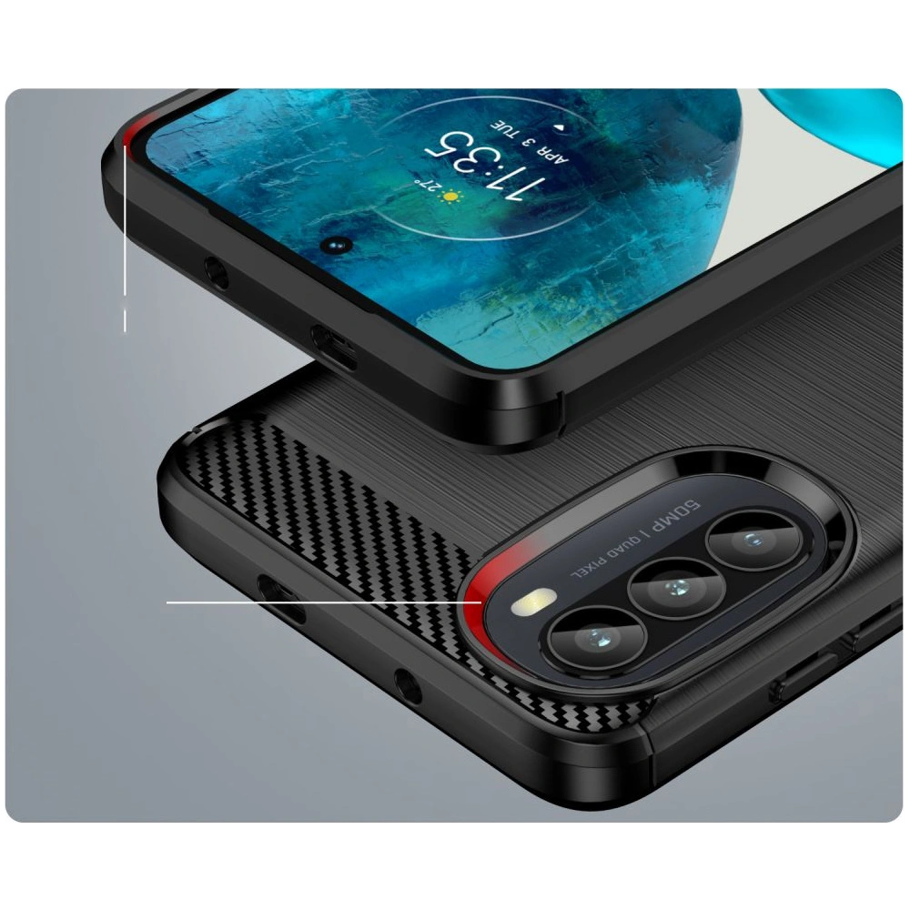Hurtownia GSM - Etui Tech-Protect TPUCarbon Motorola Moto G52/G82 5G Černé - THP1072BLK - {ean13} - Hurt