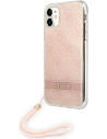 Hurtownia GSM - Etui Guess GUOHCN61H4STP Apple iPhone 11 różowy/pink hardcase 4G Print Strap - GUE1789PNK - {ean13} - Hurt