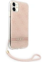 Hurtownia GSM - Etui Guess GUOHCN61H4STP Apple iPhone 11 różowy/pink hardcase 4G Print Strap - GUE1789PNK - {ean13} - Hurt