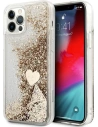 Etui Guess GUOHCP12MGLHFLGO Apple iPhone 12/12 Pro zlaté/glitter charms tvrdý kryt