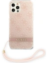Hurtownia GSM - Etui Guess GUOHCP12MH4STP Apple iPhone 12/12 Pro różowy/pink hardcase 4G Print Strap - GUE1792PNK - {ean13} - Hurt