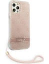 Hurtownia GSM - Etui Guess GUOHCP12MH4STP Apple iPhone 12/12 Pro różowy/pink hardcase 4G Print Strap - GUE1792PNK - {ean13} - Hurt