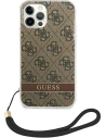 Hurtownia GSM - Case Guess GUOHCP12MH4STW Apple iPhone 12/12 Pro braun/brown hardcase 4G Print Strap - GUE1793BR - {ean13} - Hurt