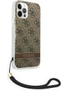 Hurtownia GSM - Case Guess GUOHCP12MH4STW Apple iPhone 12/12 Pro braun/brown hardcase 4G Print Strap - GUE1793BR - {ean13} - Hurt