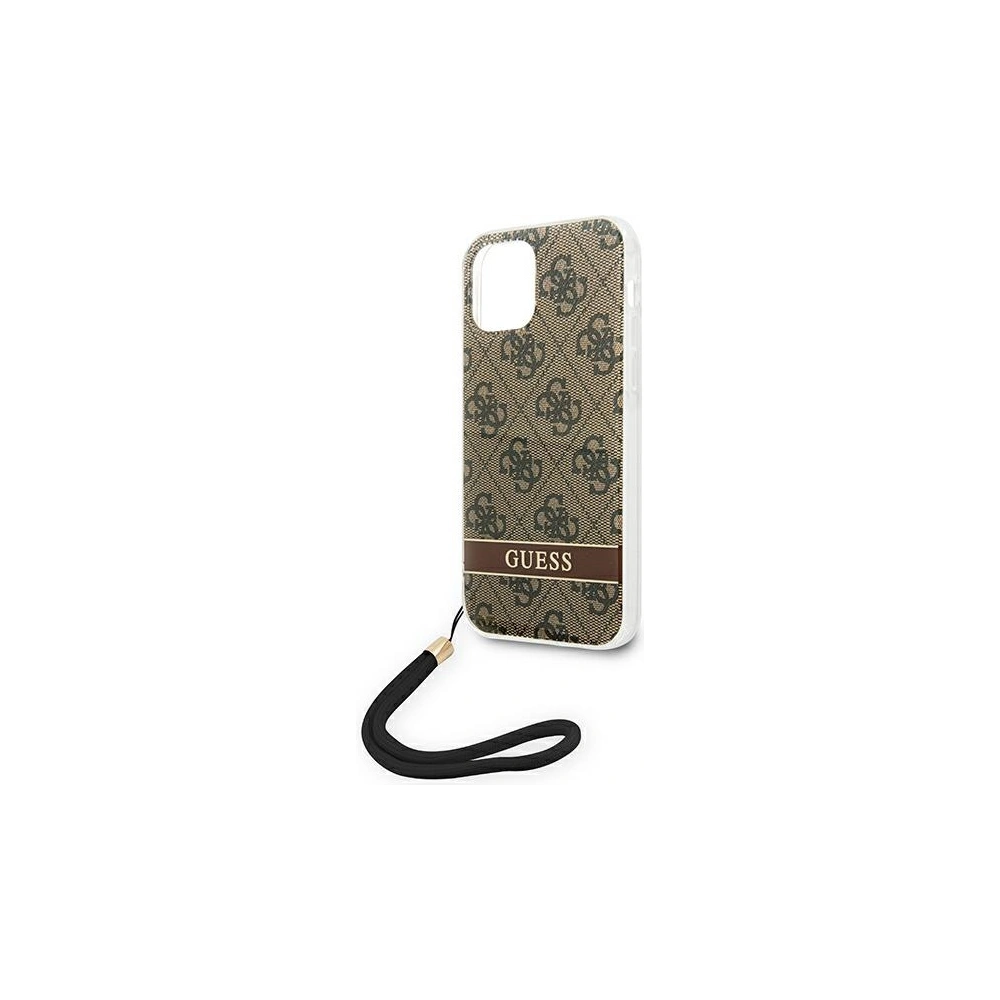 Hurtownia GSM - Case Guess GUOHCP12MH4STW Apple iPhone 12/12 Pro braun/brown hardcase 4G Print Strap - GUE1793BR - {ean13} - Hurt