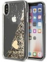 Etui Guess GUOHCPXGLHFLGO Apple iPhone XS/X gold/złoty hard case Glitter Charms