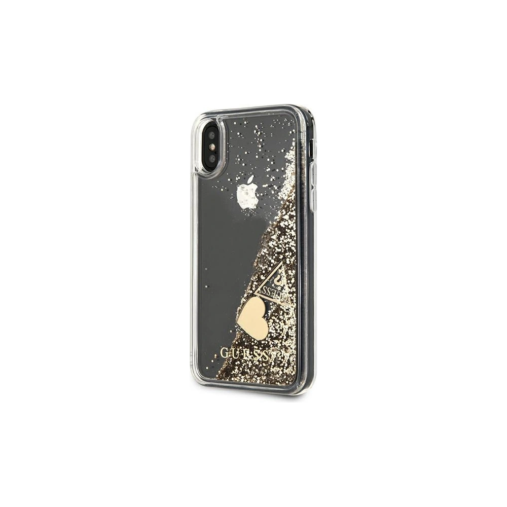 Hurtownia GSM - Etui Guess GUOHCPXGLHFLGO Apple iPhone XS/X zlaté/hard case Glitter Charms - GUE1794GLD - {ean13} - Hurt