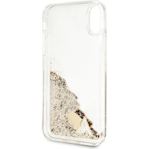 Hurtownia GSM - Etui Guess GUOHCPXGLHFLGO Apple iPhone XS/X gold/złoty hard case Glitter Charms - GUE1794GLD - {ean13} - Hurt