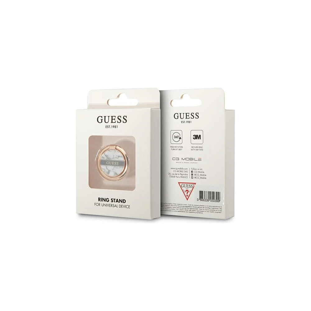 Hurtownia GSM - Uchwyt na palec Guess Ring stand GURSHCHMAG bílý/white Marble - GUE1795WHT - {ean13} - Hurt