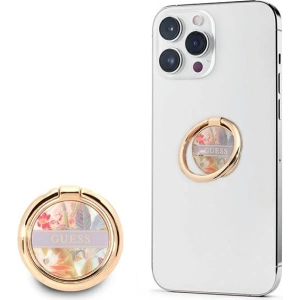 Hurtownia GSM - Uchwyt na palec Guess Ring stand GURSHCHMAU fialový/purple Flower - GUE1797PRP - {ean13} - Hurt