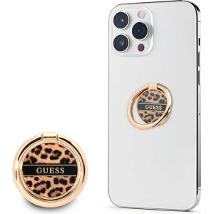 Hurtownia GSM - Uchwyt na palec Guess Ring stand GURSHCLEOW hnědý/brown Leopard - GUE1799BR - {ean13} - Hurt