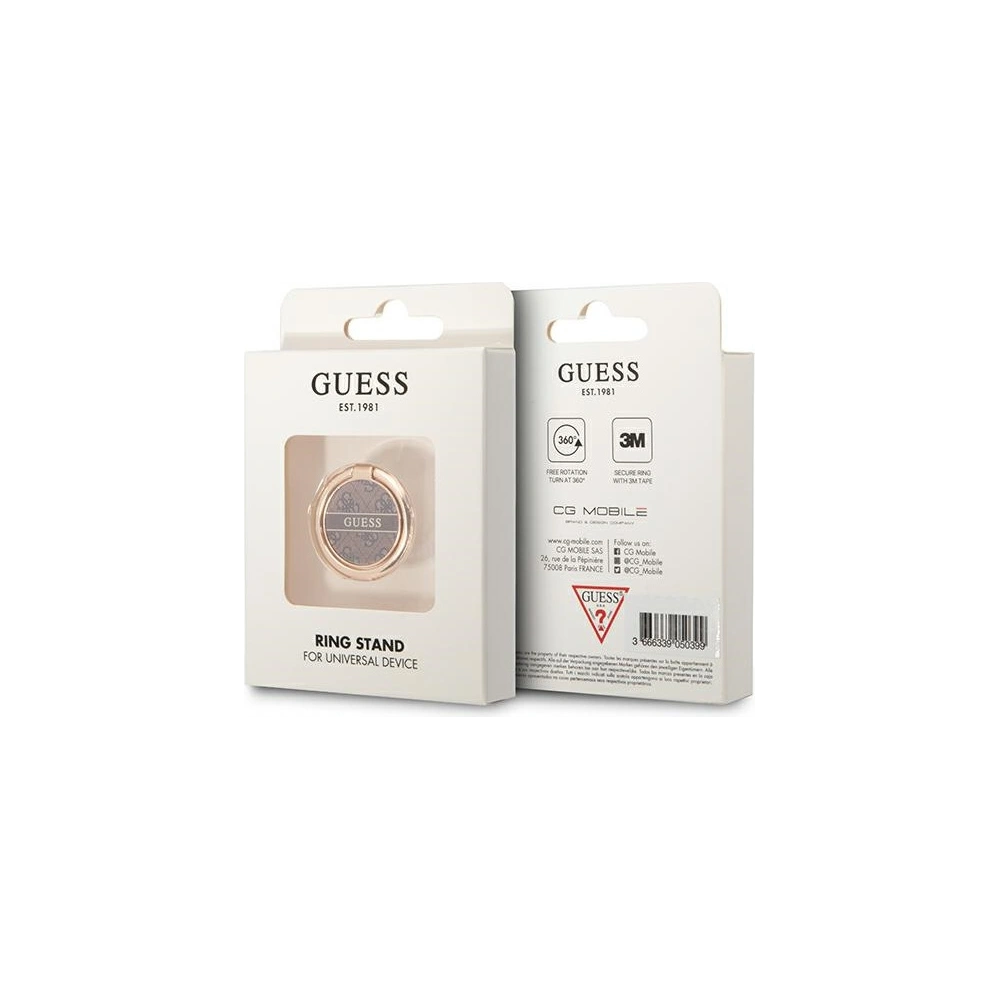 Hurtownia GSM - Uchwyt na palec Guess Ring stand GURSHG4SW hnědý/brown 4G - GUE1801BR - {ean13} - Hurt