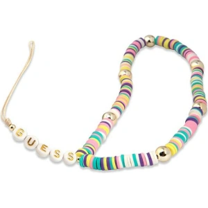 Závěs Guess GUSTPEAM Phone Strap vícebarevný/multicolor Heishi korálky