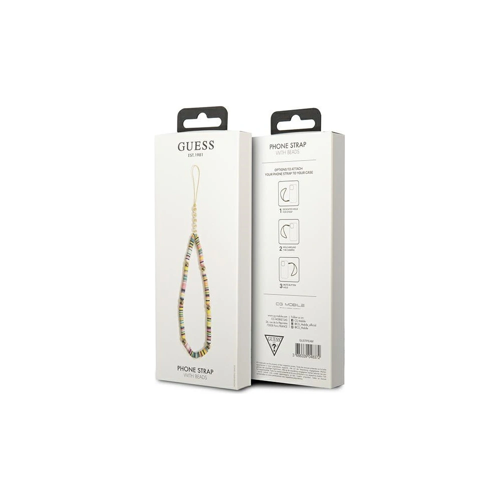 Hurtownia GSM - Závěs Guess GUSTPEAM Phone Strap vícebarevný/multicolor Heishi korálky - GUE1807MUL - {ean13} - Hurt