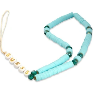 Zawieszka Guess GUSTPEARP Phone Strap niebieski/blue Heishi Beads