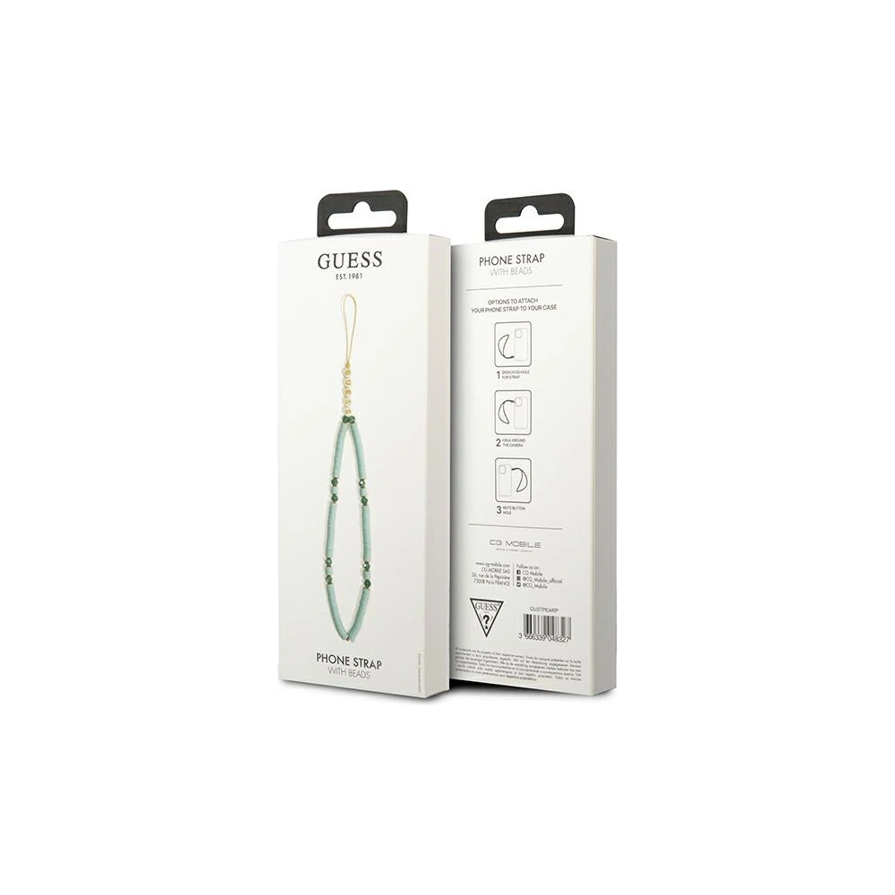 Hurtownia GSM - Zawieszka Guess GUSTPEARP Phone Strap niebieski/blue Heishi Beads - GUE1808BLU - {ean13} - Hurt