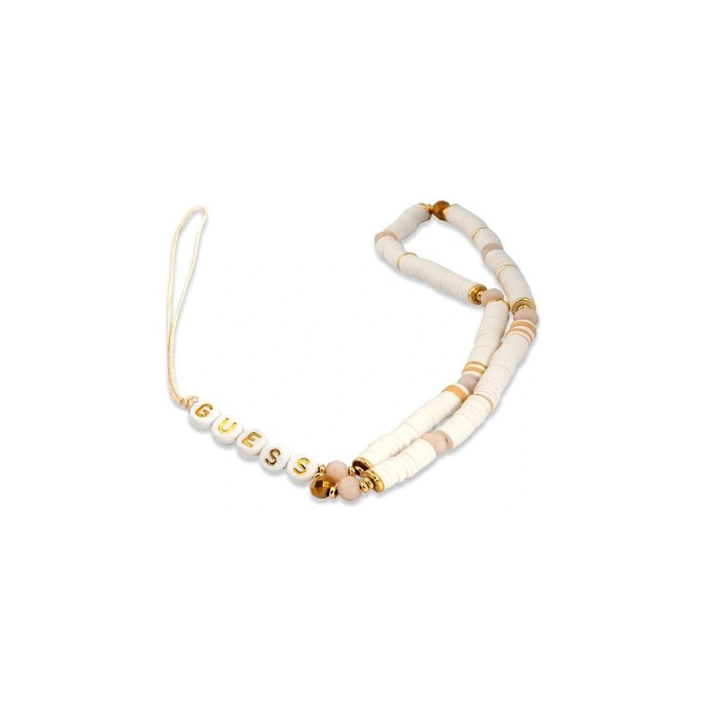 Hurtownia GSM - Závěs Guess GUSTPEARW Phone Strap bílý/white Heishi Beads - GUE1810WHT - {ean13} - Hurt