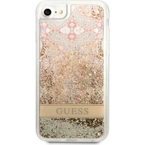 Hurtownia GSM - Case Guess GUHCI8LFLSD Apple iPhone SE 2022/SE 2020/8/7 gold/hartschale Paisley Liquid Glitter - GUE1812GLD - {ean13} - Hurt