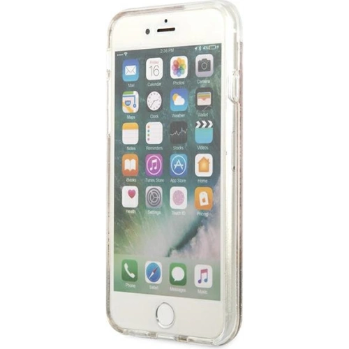 Etui Guess GUHCI8LFLSD Apple iPhone SE 2022/SE 2020/8/7 złoty/gold hardcase Paisley Liquid Glitter