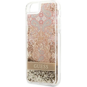 Hurtownia GSM - Case Guess GUHCI8LFLSD Apple iPhone SE 2022/SE 2020/8/7 gold/hartschale Paisley Liquid Glitter - GUE1812GLD - {ean13} - Hurt