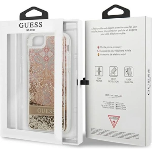 Hurtownia GSM - Case Guess GUHCI8LFLSD Apple iPhone SE 2022/SE 2020/8/7 gold/hartschale Paisley Liquid Glitter - GUE1812GLD - {ean13} - Hurt