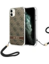 Hurtownia GSM - Etui Guess GUOHCN61H4STW Apple iPhone 11 brązowy/brown hardcase 4G Print Strap - GUE1814BR - {ean13} - Hurt