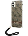 Hurtownia GSM - Etui Guess GUOHCN61H4STW Apple iPhone 11 brązowy/brown hardcase 4G Print Strap - GUE1814BR - {ean13} - Hurt