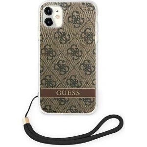 Hurtownia GSM - Etui Guess GUOHCN61H4STW Apple iPhone 11 brązowy/brown hardcase 4G Print Strap - GUE1814BR - {ean13} - Hurt