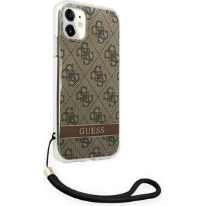 Hurtownia GSM - Etui Guess GUOHCN61H4STW Apple iPhone 11 brązowy/brown hardcase 4G Print Strap - GUE1814BR - {ean13} - Hurt